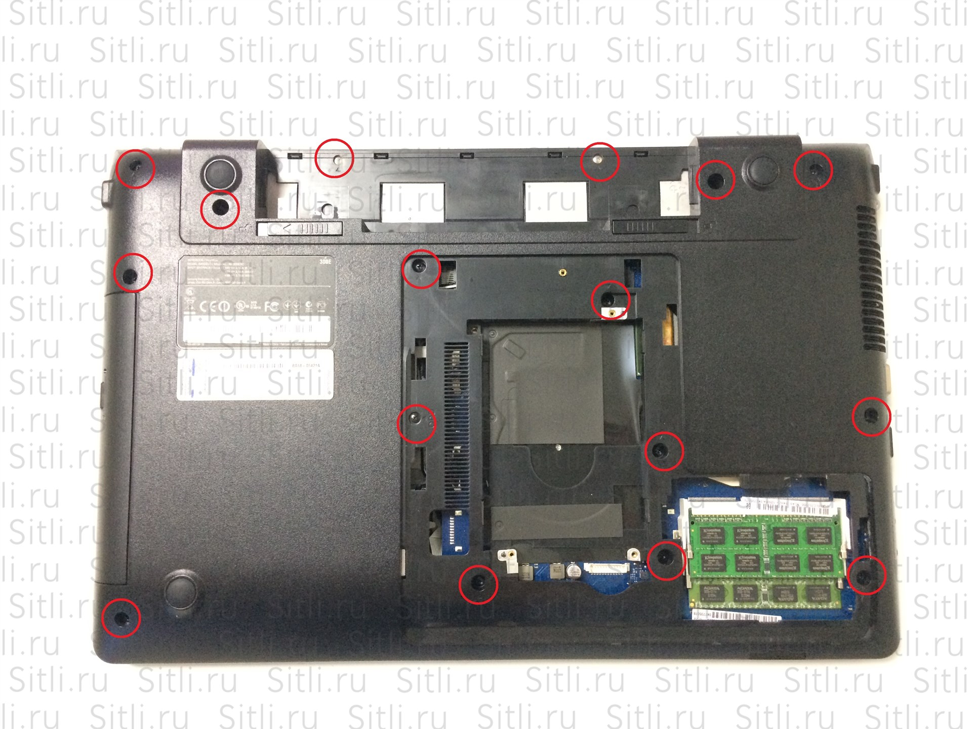 Чистка от пыли ноутбука samsung np300esc с полным разбором ноутбука - Ситли